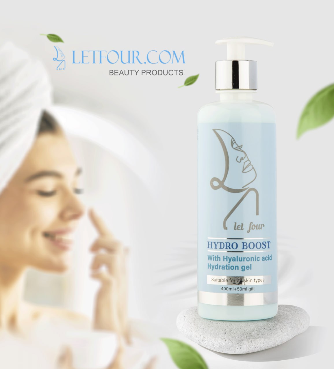 ژل آبرسان لتفور مدل هیدروبوست حجم 450 میلی لیتر