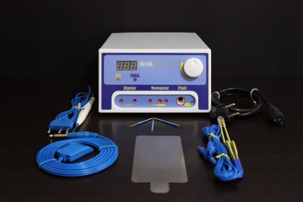 خرید دستگاه الکتروکوتر AV100 | کوتر جراحی بایپولار و مونوپولار با 18 ماه گارانتی