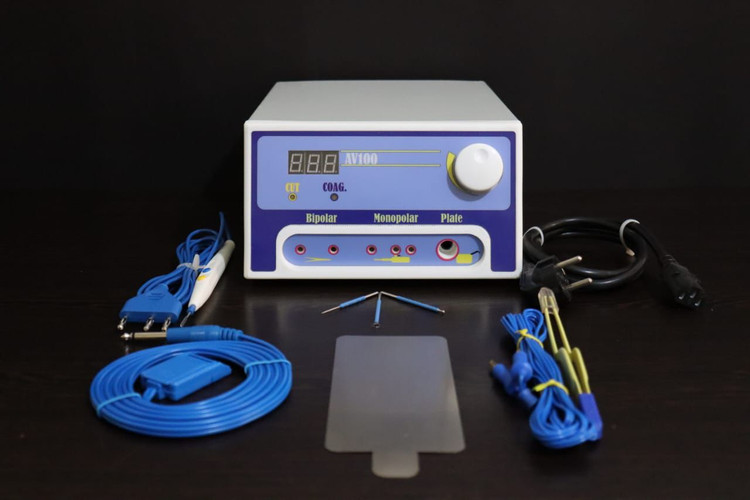 خرید دستگاه الکتروکوتر AV100 | کوتر جراحی بایپولار و مونوپولار با 18 ماه گارانتی
