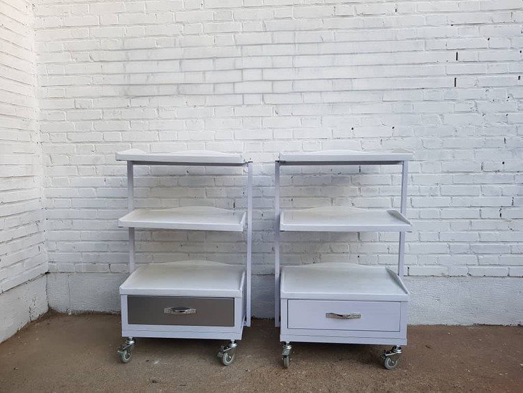 ترالی تک کشو زیبایی با رویه ABS و بدنه فلزی