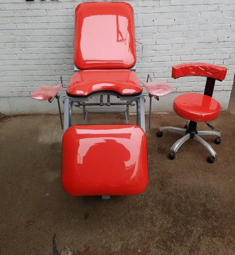 تخت ژنیکولوژی و تابوره فوم 10 سانتی متری